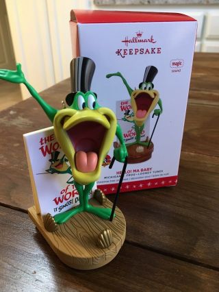 Hallmark Keepsake Ornament Hello Ma Baby Michigan J.  Frog Looney Tunes 2016
