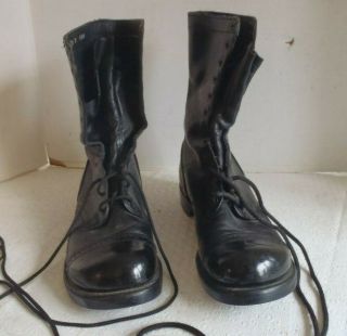 Vietnam Us Army Or Marine Corps Corcoran Black Paratrooper Jump Boots S 11 1/2 D