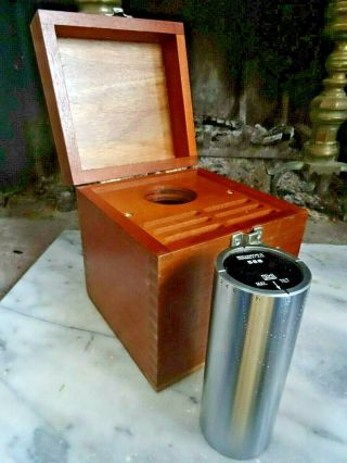 Vintage Brown & Sharpe Cylindrical Square No.  558 In Wood Case Machinist Tool