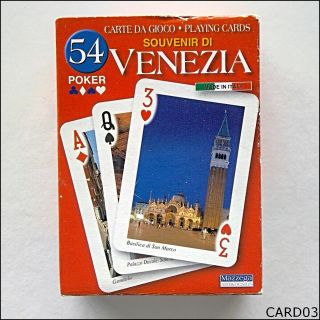 Souvenir Di Venezia 54 Poker Carte Da Gioco Deck Playing Cards