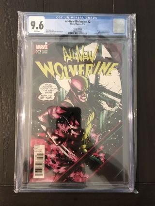 Marvel All - Wolverine 2 Lopez Variant 1st Appearance Gabby X - 23 Cgc 9.  6 Nm