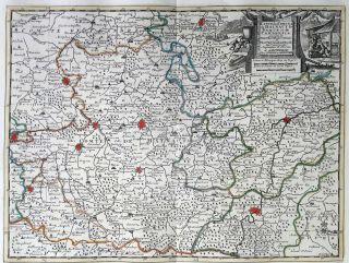 Belgium Hainaut Namur Cambrai 1735 Van Der Aa Covens Mortier Color Engraved Map