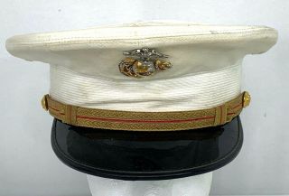 Vintage Us Marine Corps Officers Dress Hat