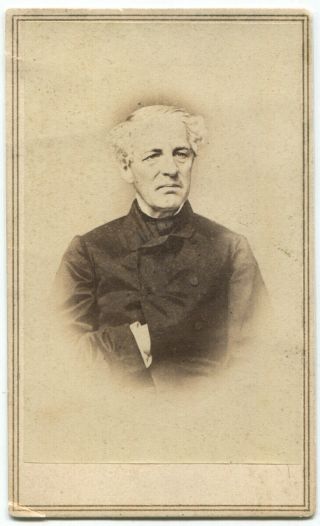 Civil War Confederate General Samuel Cooper Autograph And Cdv Photograph