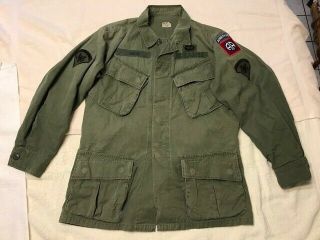 Vietnam War 82nd Airborne Jungle Jacket Uniform W/ Patch Theater Made Post Wwii