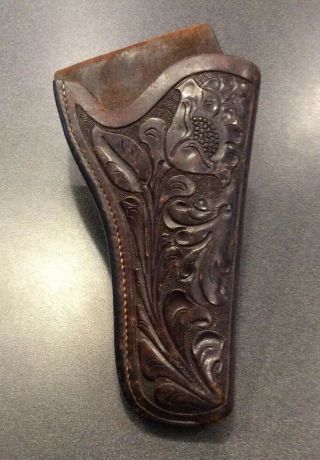 Vintage Colt Saa Maker Marked S.  D.  Myres El Paso Texas Cowboy Western Holster