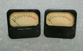 Weston 4 inch VU Meter Pair 862 ' A ' Scale Western Electric Ampex - Iconic Vintage 2