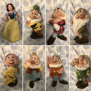 Disney Evan K Shaw/american Pottery Snow White & The Seven Dwarfs 1937 Vintage