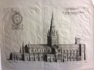 1700s Or Earlier,  Copper Plate Engraving,  Church Of Chichester 3