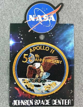 Nasa Apollo 11 50th Anniversary Patch Official Authentic Space 3.  5 "
