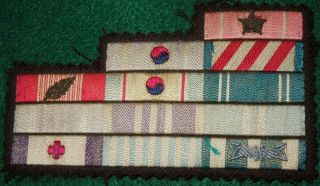S.  Korea Soldier War Service Vietnam Theater Made Embroidered Ribbon Bar Bullion