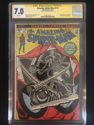 Spiderman 113 Cgc 7.  0 Signed By Jim Starlin