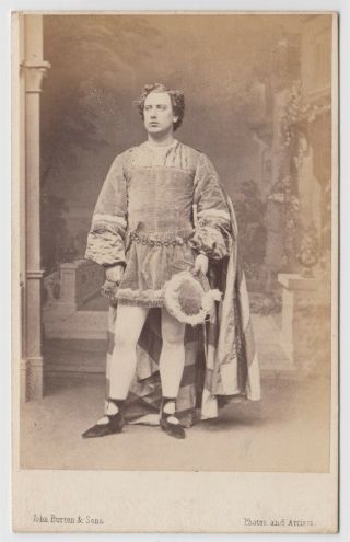 Stage Cdv - Shakespearean Actor From Stratford On Avon Tercentenary By John Burton