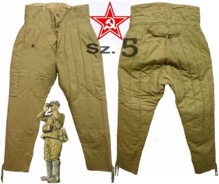 1972 Sz 5 Soviet Padded Pants Ww2 Soviet Army Telogreika