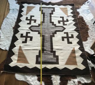 Large,  vintage,  Navajo Rug,  Blanket,  Textile,  - whirling logs 3