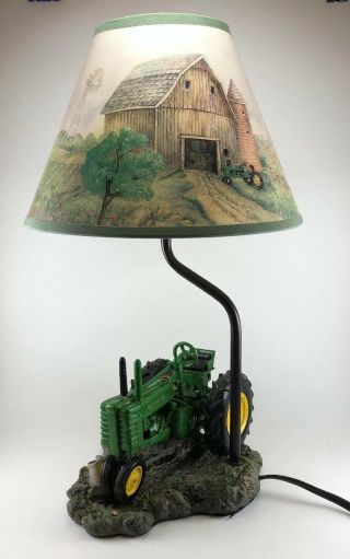 John Deere Table Lamp Light Desk Lamp Tractor With Shade Windmill