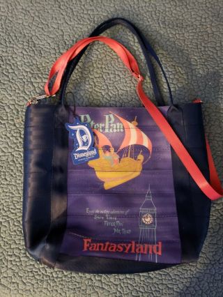 Harveys Seatbelt Bag Disneyland 60th Poster Tote Disney Peter Pan Purse Bag