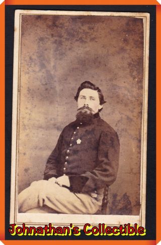 Jc&c - Cartes De Visite (cdv) Of Civil War Union Officer By Shepherd & Smith