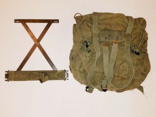 Vietnam War Era Us Army Arvn Indigenous Ranger Back Pack Rucksack Lrrp X Frame