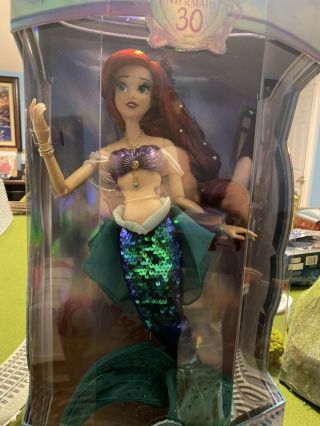 Disney Limited Edition 5500 17” Doll Ariel The Little Mermaid 30th Anniversary