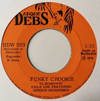 Exile One - Funky Crookie Rare Afro Funk Antilles 45 7 