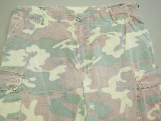 Us Army Vietnam Special Forces Navy Seal Poplin Erdl Camo Jungle Pants Large Reg
