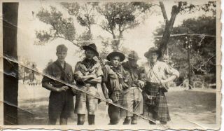 49247 Orig Photo 1933 4th World Boy Scout Jamboree Hungary German & Scots Boys