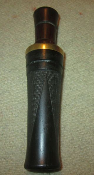 Vintage Iverson Checkered & Banded Duck Call 2