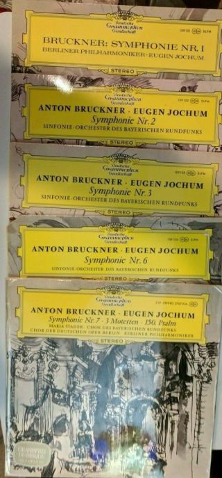 Bruckner Symphonies No.  1,  2,  3,  6,  7 - - Eugen Jochum - - Dgg Stereo