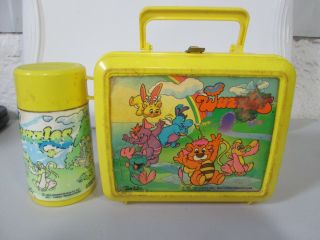 1986 Aladdin Wuzzles Plastic Lunchbox With Thermos