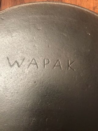Early Early Early Block Logo WAPAK 9 Cast Iron Skillet With Ghost Mark 2
