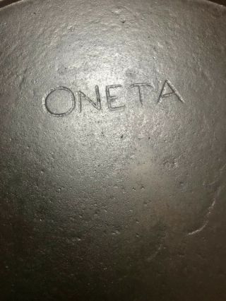 Early ONETA 9 Cast Iron Skillet, . 2