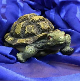 Tortoise Turtle Decorative Ornament Animal Figure Home Statue Green Gift Idea