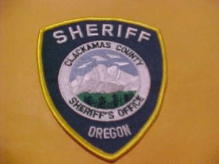 Clackamas County Oregon Police Patch Shoulder Size Type 2