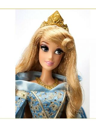 Disney Store Limited Edition 17 " Aurora Sleeping Beauty Blue Dress Doll 1430