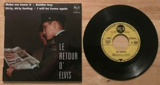 Rare French Ep Elvis Presley I Will Be Home Again