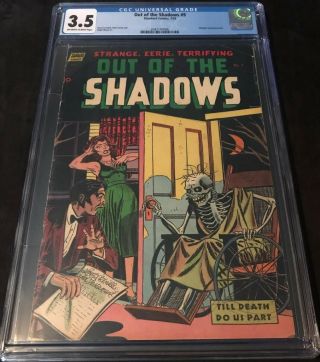 Standard Out Of The Shadows 9 Cgc 3.  5 Golden Age Pch Horror Hanging Panels