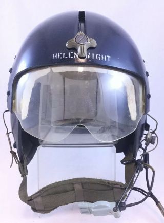 Vietnam Era Air America CIA Gentex APH - 5 Aviation Helmet Headset Named 2