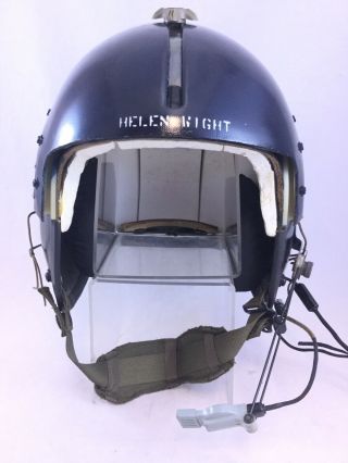 Vietnam Era Air America CIA Gentex APH - 5 Aviation Helmet Headset Named 3
