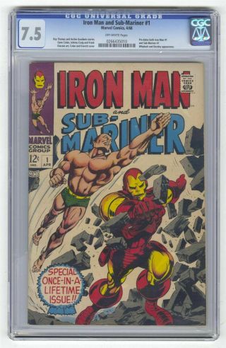 Iron Man And Sub - Mariner 1 Cgc 7.  5