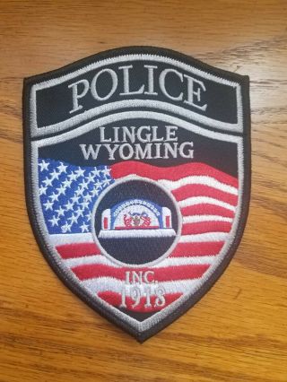 Lingle Wyoming Wy Police Patch