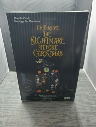 Nightmare Before Christmas Mantle Clock Nib
