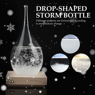 Weather Glass Storm Forecast Predictor Bottle Barometer Pigment Vase Home Decor