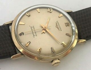 Vintage 10 K Gold Fi.  1965 Longines Grand Prize Automatic Mens Watch,  Cal.  342