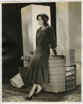 Mary Astor 1930s Large Ernest Bachrach Art Deco High Glamour Photograph