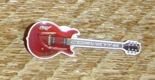 Corvette Gibson Les Paul Guitar 50th Anniversary Clutch Back Lapel Pin