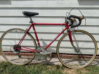 1976 Schwinn Superior Red Vintage Road Bike,  Huret Nervar Chicago Fillet Brazed