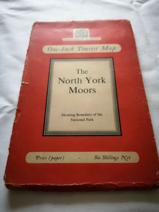 Vintage O/s Map Of The North York Moors