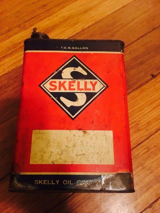 SKELLY 1 GALLON OIL CAN 2