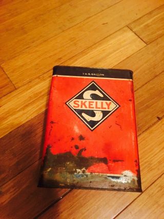 SKELLY 1 GALLON OIL CAN 3